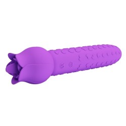 PRETTY LOVE - VIBRATORE RICARICABILE DANNELL PER STIMOLAZIONE ORALE E CLITORIDEA, VIOLA