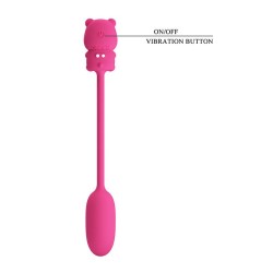 PRETTY LOVE - VIBRATORE A PROIETTILE RICARICABILE OLSON CON TELECOMANDO CABLATO ROSA