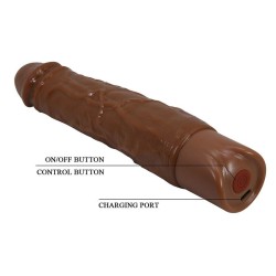 PRETTY LOVE - OWEN REALISTISCHER VIBRATOR 22,5 CM Ø 4,5 CM BRAUN