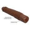 PRETTY LOVE - OWEN REALISTIC VIBRATOR 22.5 CM Ø 4.5 CM BROWN
