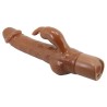 PRETTY LOVE - ELLISON REALISTISCHER HASENVIBRATOR 22,6 CM Ø 4,2 CM BRAUN