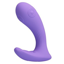 PRETTY LOVE - ANDROMEDA RECHARGEABLE DUAL STIMULATION VIBRATOR PURPLE