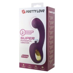 PRETTY LOVE - BRYNNLEE VIBRATORE RICARICABILE CON STIMOLATORE ORALE, 10 VIBRAZIONI E 5 FUNZIONI DI LECCATA, VIOLA