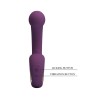 PRETTY LOVE - BRYNNLEE RECHARGEABLE VIBRATOR WITH ORAL STIMULATOR 10 VIBRATIONS & 5 LICKING FUNCTIONS PURPLE