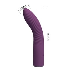 PRETTY LOVE - VIBRATORE RICARICABILE KISSELL 10 FUNZIONI VIOLA