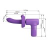 PRETTY LOVE - PISTOLA DE MASSAGEM COM IMPULSO VITO 5 MODOS ROXA