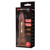 PRETTY LOVE - EREN THRUSTING VIBRATING DILDO 20.5 CM Ø 4.5 CM BROWN