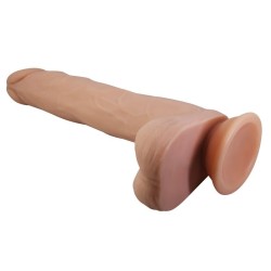 PRETTY LOVE - DILDO VIBRANTE NOLAN CON SPINTA E ROTAZIONE, TELECOMANDO, 24,5 CM Ø 5 CM NATURALE