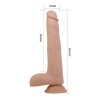 PRETTY LOVE - NOLAN THRUSTING & ROTATING VIBRATING DILDO REMOTE CONTROL 24.5 CM Ø 5 CM NATURAL