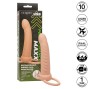 CALEXOTICS - MAXX RIBBED DUAL PENETRATOR 10 VIBRATIONEN FLEISCH