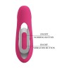 PRETTY LOVE - DUDEN RECHARGEABLE SILICONE VIBRATOR 12 VIBRATION MODES AND 3 ROCKING MODES PINK