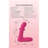 PRETTY LOVE - DUDEN RECHARGEABLE SILICONE VIBRATOR 12 VIBRATION MODES AND 3 ROCKING MODES PINK