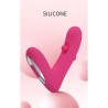 PRETTY LOVE - DUDEN RECHARGEABLE SILICONE VIBRATOR 12 VIBRATION MODES AND 3 ROCKING MODES PINK
