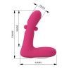 PRETTY LOVE - DUDEN RECHARGEABLE SILICONE VIBRATOR 12 VIBRATION MODES AND 3 ROCKING MODES PINK
