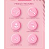 PRETTY LOVE - DUDEN RECHARGEABLE SILICONE VIBRATOR 12 VIBRATION MODES AND 3 ROCKING MODES PINK
