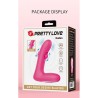 PRETTY LOVE - DUDEN RECHARGEABLE SILICONE VIBRATOR 12 VIBRATION MODES AND 3 ROCKING MODES PINK