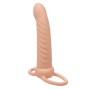 CALEXOTICS - MAXX RIBBED DUAL PENETRATOR 10 VIBRAZIONI CARNE