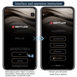 PRETTY LOVE - ANTHONY APP CONTROL ANAL AND PERINEUM VIBRATOR BLACK