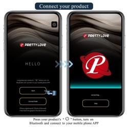 PRETTY LOVE - ANTHONY APP CONTROL ANAL AND PERINEUM VIBRATOR BLACK