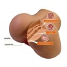 CRAZY BULL - REALISTISCHER WEIBLICHER TORSO-MASTURBATOR MIT DOPPELEINTRITT, VIBRATIONS- UND SAUGFUNKTION, NATURFARBE