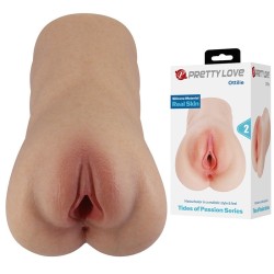 PRETTY LOVE - OTTILIE MASTURBATEUR VAGIN EN SILICONE RÉALISTE, COMPACT, NATUREL
