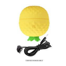 PRETTY LOVE - ESTIMULADOR CLITORIANO RECARREGÁVEL COM SUCÇÃO E EMPURRAÇÃO AMARELO
