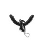 FETISH FANTASY SERIES - VIBRATING DOUBLE DELIGHT STRAP-ON.