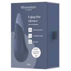 WOMANIZER - VIBE LAY-ON VIBRATORE SILENZIOSO BLU SCURO