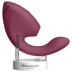 WOMANIZER - DUO NEXT DOPPELTER KLITORIS- & G-PUNKT-STIMULATOR, DUNKLES ROSA
