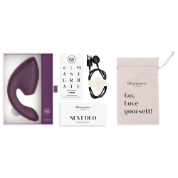 WOMANIZER - DUO NEXT STIMULATEUR CLITORIAL ET DE POINT G DOUBLE VIOLET FONCÉ