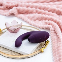 WOMANIZER - DUO NEXT DUAL CLITORAL & G-SPOT STIMULATOR DARK PURPLE