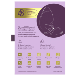WOMANIZER - DUO NEXT STIMULATEUR CLITORIAL ET DE POINT G DOUBLE VIOLET FONCÉ