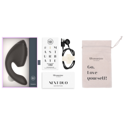 WOMANIZER - DUO NEXT STIMULATEUR CLITORIAL ET DE POINT G DOUBLE NOIR