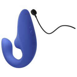 WOMANIZER - BLEND RABBIT VIBRATOR STIMULATOR VIBRANT BLUE