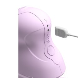 FANTASY FOR HER - POMPA DEL PIACERE VELOURA TOUCH CON ASPIRAZIONE E VIBRAZIONE, POMPA INTIMA VIOLA