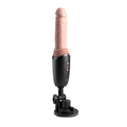 KING COCK PLUS - DILDO PRO IN SILICONE, VIBRANTE E RISCALDANTE, LEGGERO, 12,7 CM