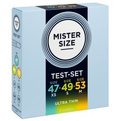 MISTER SIZE - MUSTERPACKUNG KONDOMGRÖSSE 47-49-53 MM (3 EINHEITEN)