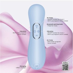SATISFYER - PRO 2 GENERATION 4 CLITORAL STIMULATOR SERENE BLUE