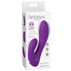 FANTASY FOR HER - VIBRATORE RICARICABILE PER IL PUNTO G E IL CLITORIDE SECRET LOVER, VIOLA