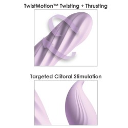 FANTASY FOR HER - FANTASY TWIST TWISTMOTION ROTATING THRUSTING VIBRATOR PURPLE
