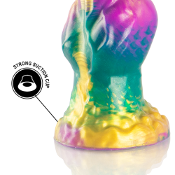 EPIC - DILDO IRIS COM TESTÍCULOS DE PRAZER ARCO-ÍRIS