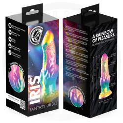 EPIC - DILDO IRIS CON TESTICOLI ARCOBALENO DEL PIACERE