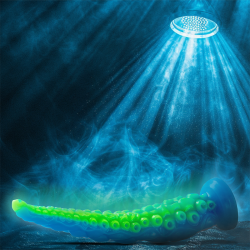 EPIC - SCYLLA DILDO CON TENTACOLI SOTTILI FLUORESCENTI, TAGLIA GRANDE