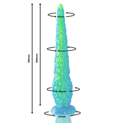 EPIC - SCYLLA DILDO CON TENTACOLI SOTTILI FLUORESCENTI, TAGLIA GRANDE