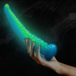 EPIC - SCYLLA DILDO CON TENTACOLI SOTTILI FLUORESCENTI, TAGLIA GRANDE