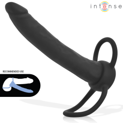 INTENSE - LUCAS DILDO ANALE CON ANELLO PER PENE E TESTICOLI IN SILICONE