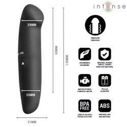 INTENSE - VIBRATORE PER IL PUNTO G PHIL NERO 13 CM