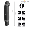 INTENSE - VIBRADOR PHIL G-SPOT PRETO 13 CM