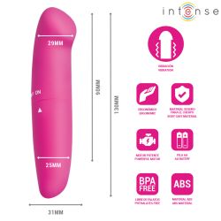 INTENSE - VIBRATORE PER IL PUNTO G PHIL ROSA 13 CM