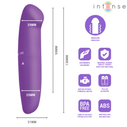 INTENSE - PHIL VIBRATEUR POINT G VIOLET 13 CM